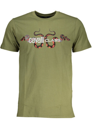 T-shirt manches courtes vert Cavalli Class