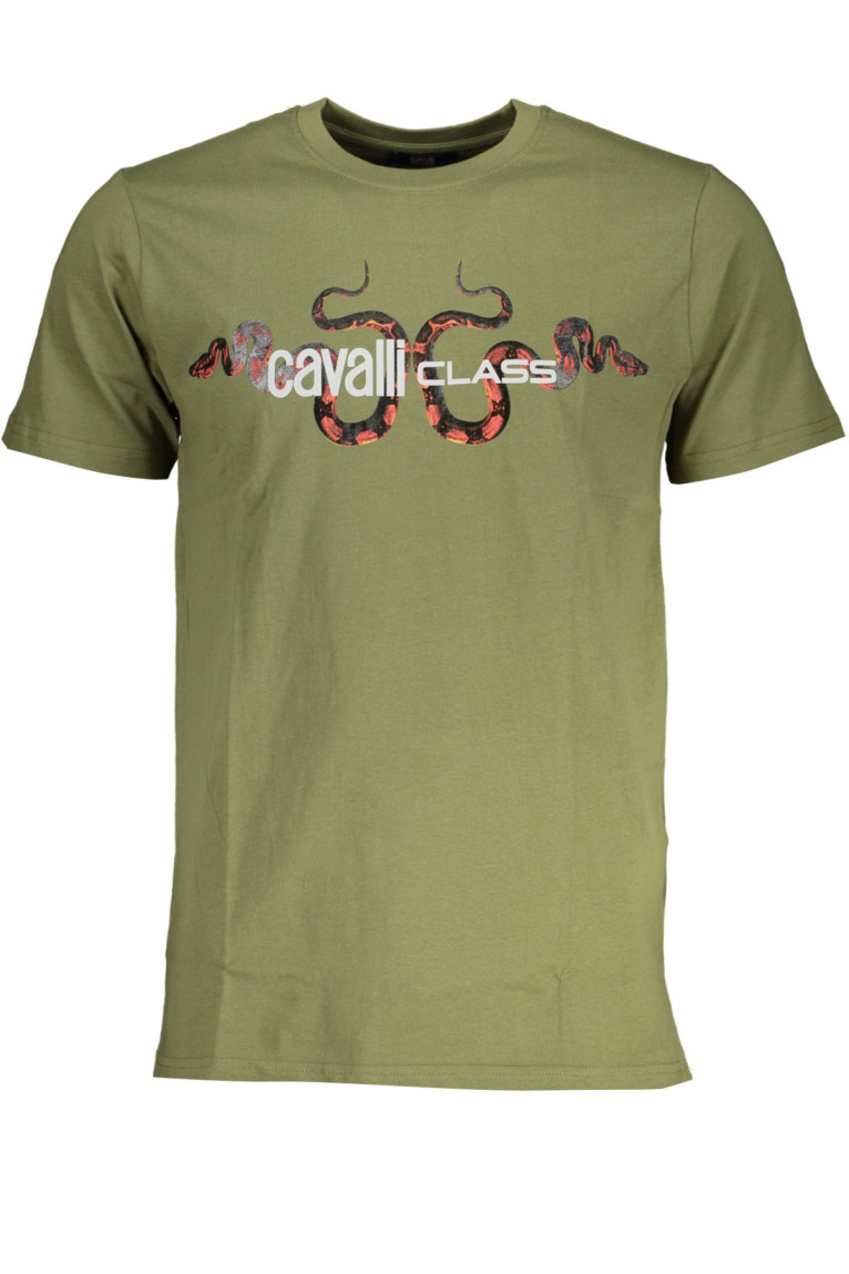 T-shirt manches courtes vert Cavalli Class