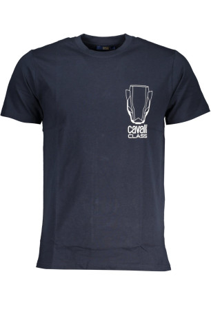 T-shirt manches courtes bleu Cavalli Class