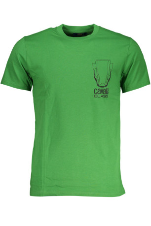 T-shirt manches courtes vert Cavalli Class