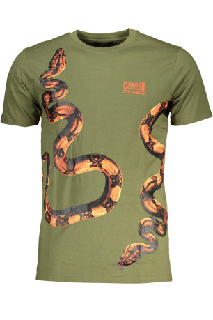 T-shirt manches courtes vert Cavalli Class