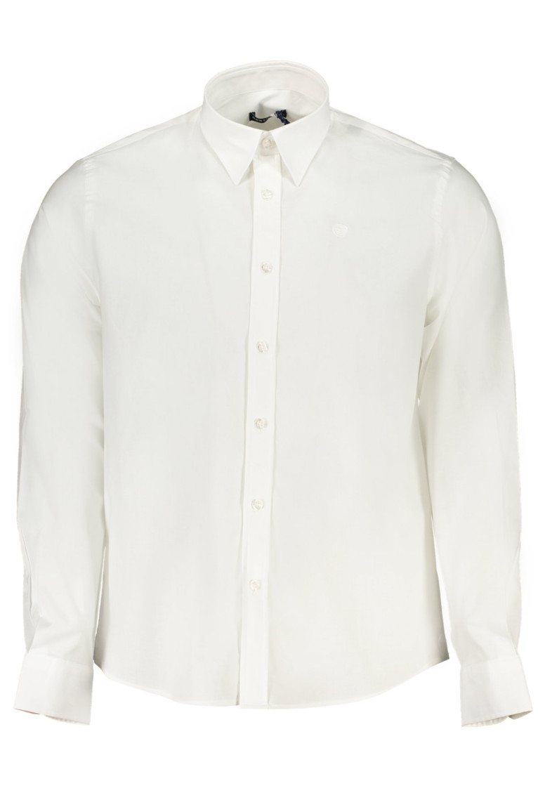 Chemise droite manches longues blanche