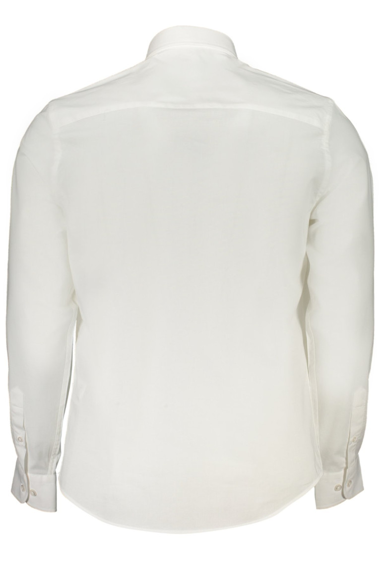 Chemise droite manches longues blanche
