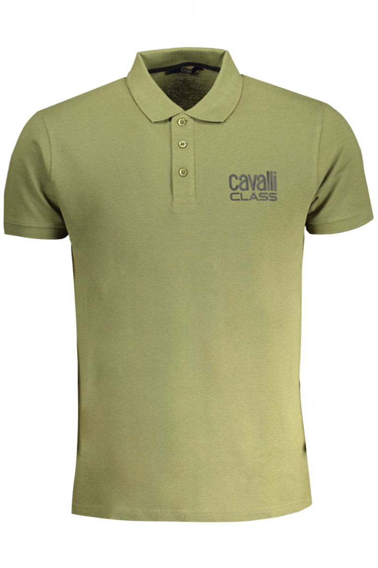 Polo manches courtes vert Cavalli Class