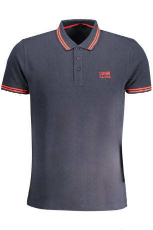 Polo manches courtes bleu Cavalli Class