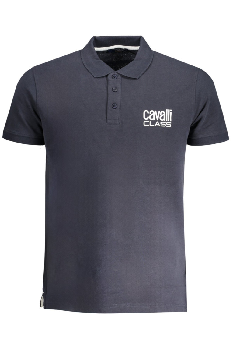 Polo manches courtes bleu Cavalli Class