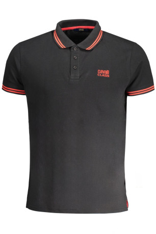 Polo manches courtes noir Cavalli Class