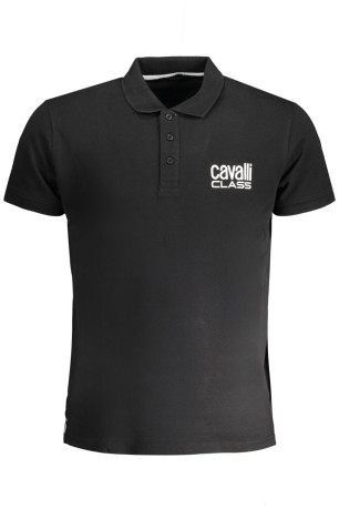 Polo manches courtes noir Cavalli Class