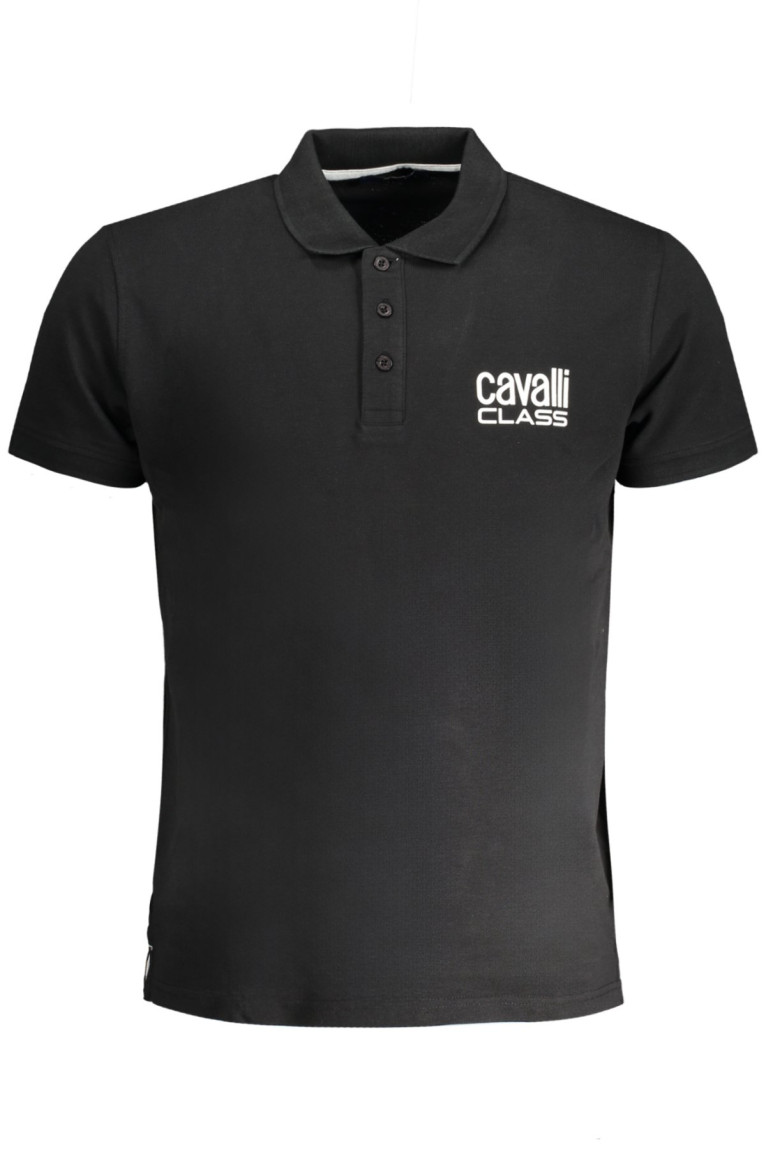 Polo manches courtes noir Cavalli Class