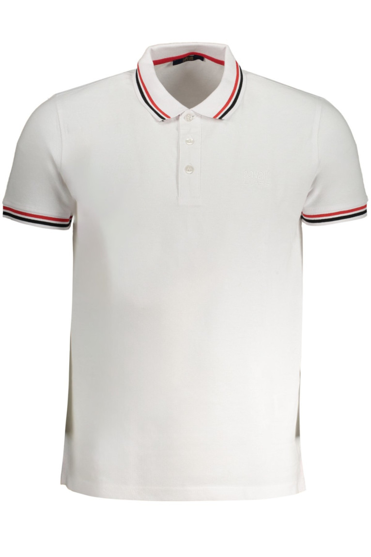 Polo manches courtes blanc Cavalli Class