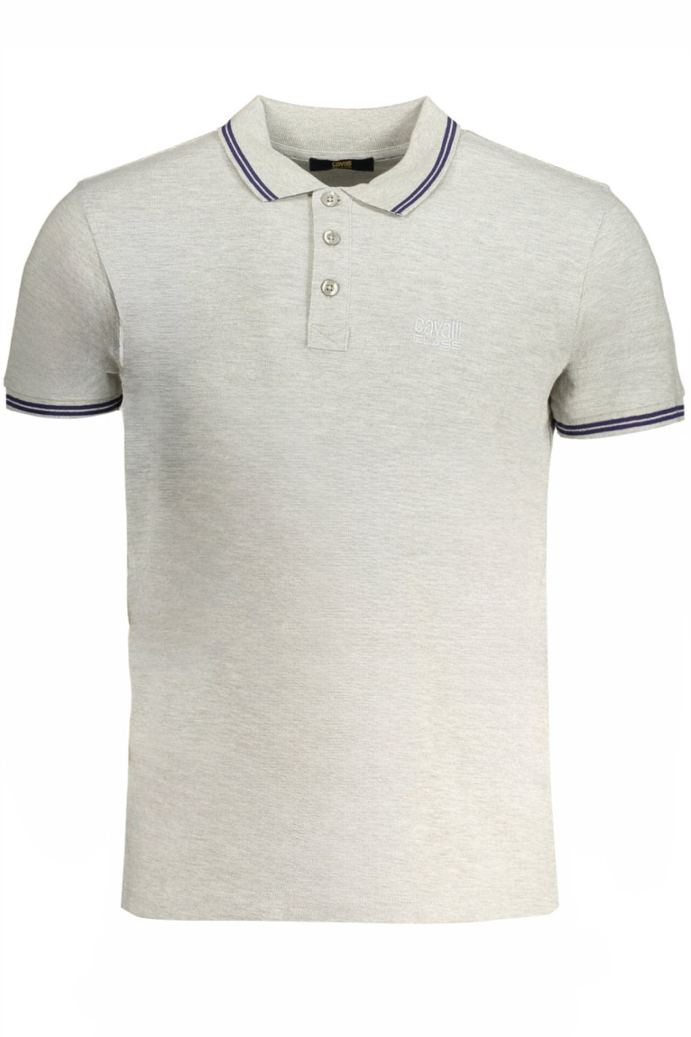 Polo manches courtes gris Cavalli Class