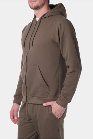 Sweatshirt ML zippé coton Hopenlife
