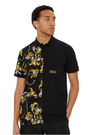 Polo MC coton impression Versace Jeans