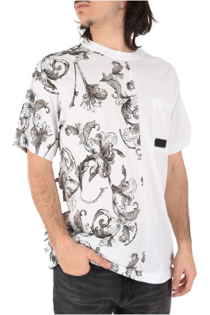 TShirt MC coton logo impression Versace Jeans