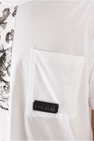 TShirt MC coton logo impression Versace Jeans