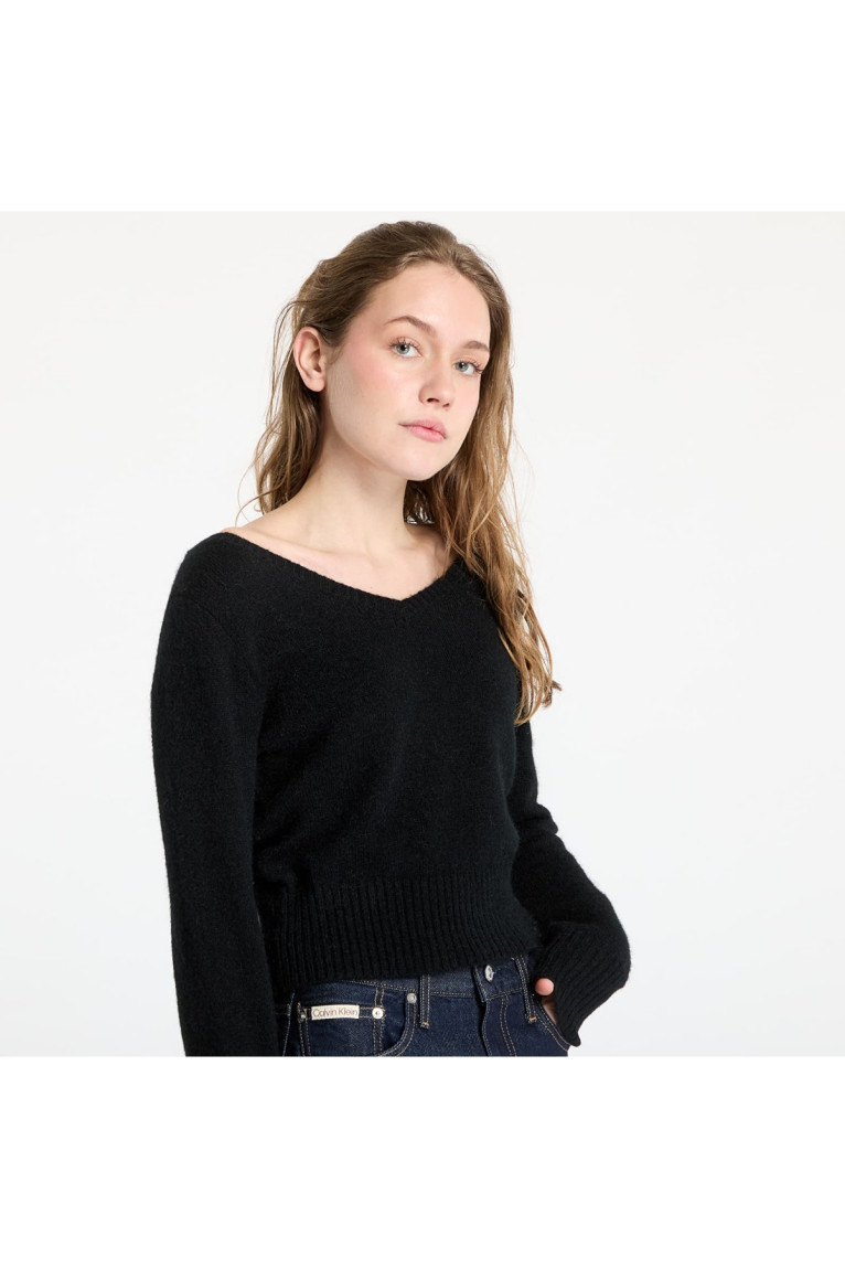 Pull col V laine Calvin klein