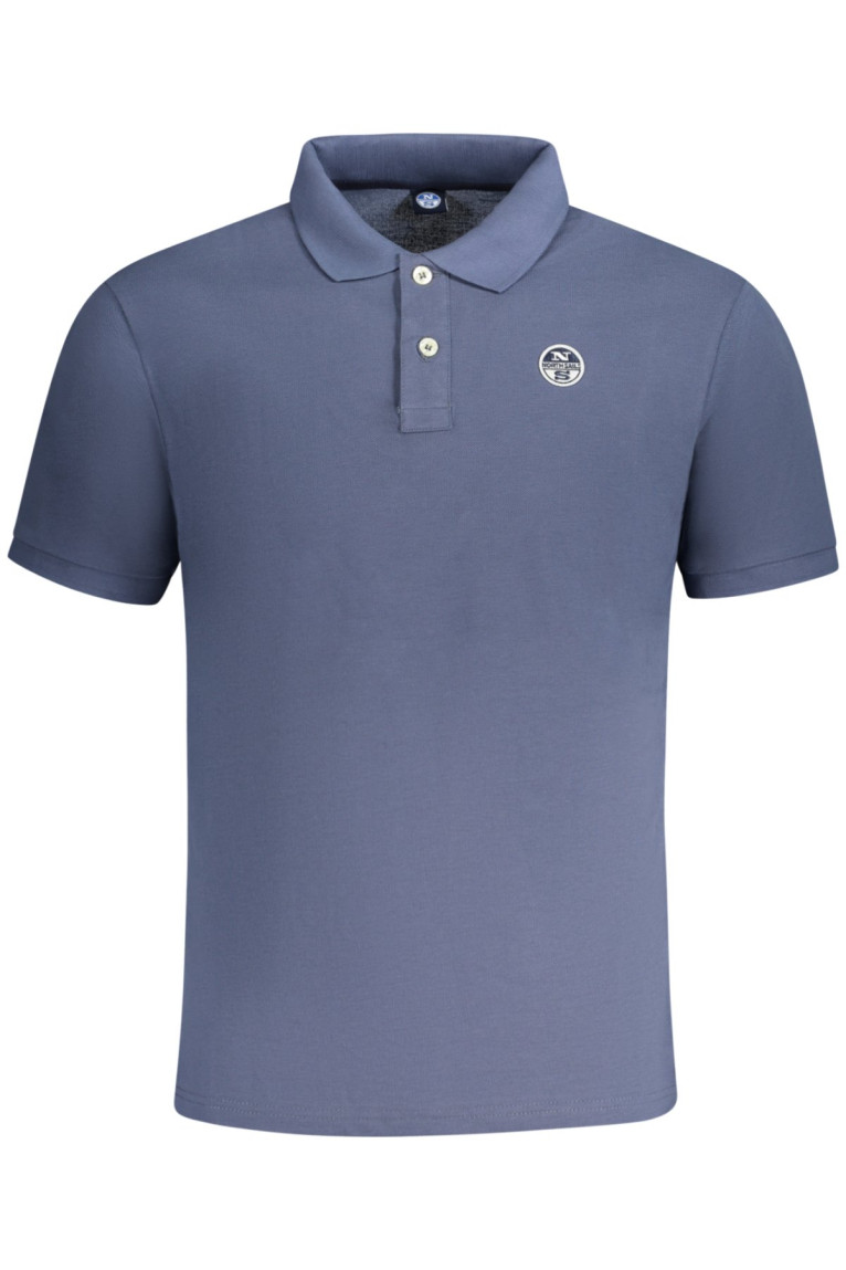 Polo manches courtes bleu