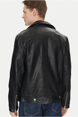Perfecto cuir véritable Guess jeans