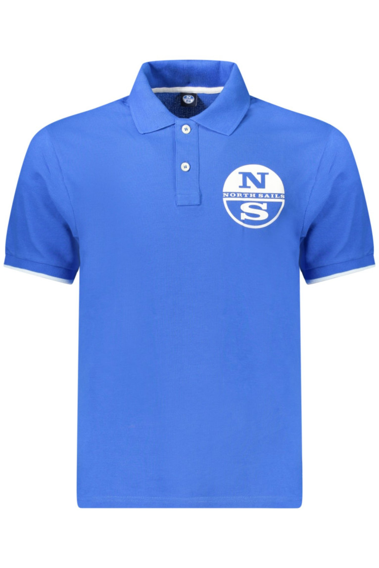 Polo manches courtes bleu