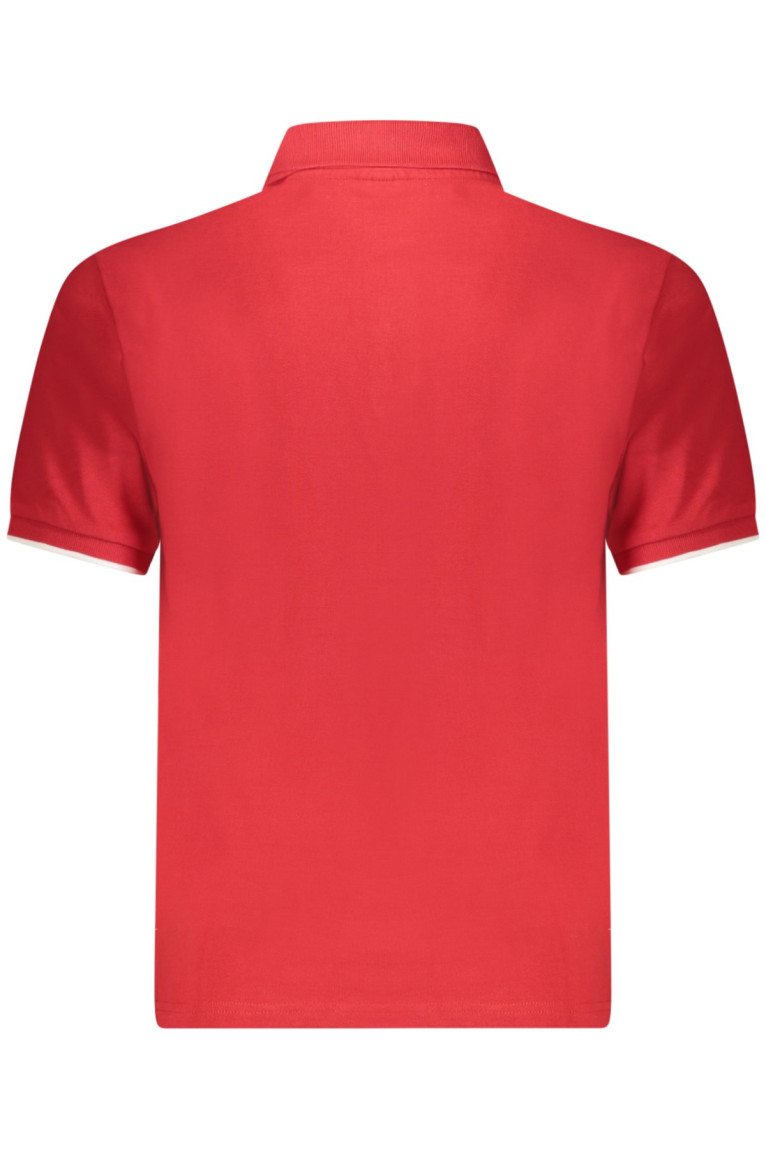 Polo manches courtes rouge