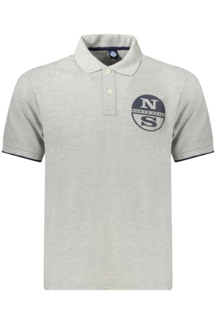 Polo manches courtes Gris