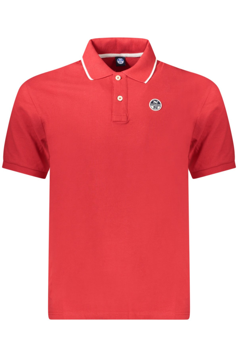 Polo manches courtes rouge