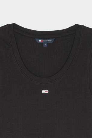 Top côtelé en coton Tommy Jeans