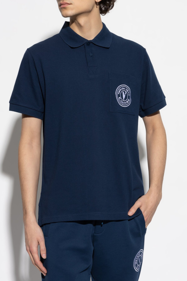 Polo MC coton logo Versace Jeans