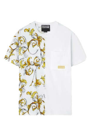 TShirt MC coton logo impression Versace Jeans