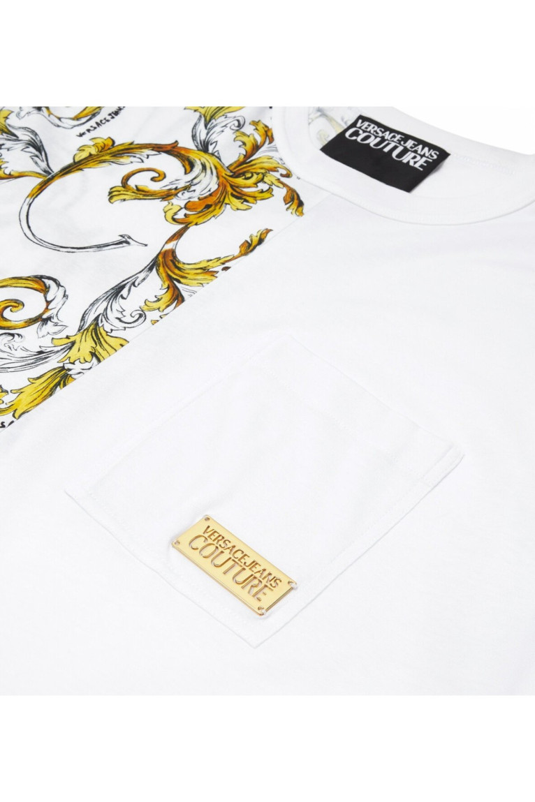 TShirt MC coton logo impression Versace Jeans