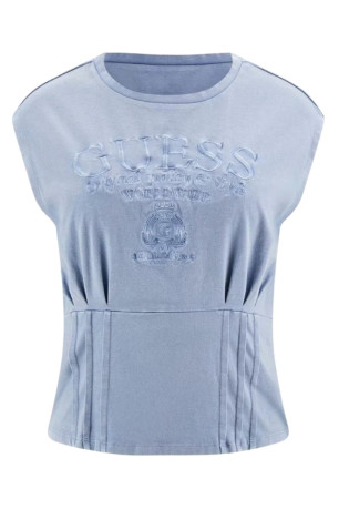 TShirt plissée coton Guess jeans