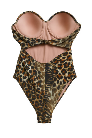 Maillot de bain 1 pièce échancré Guess jeans