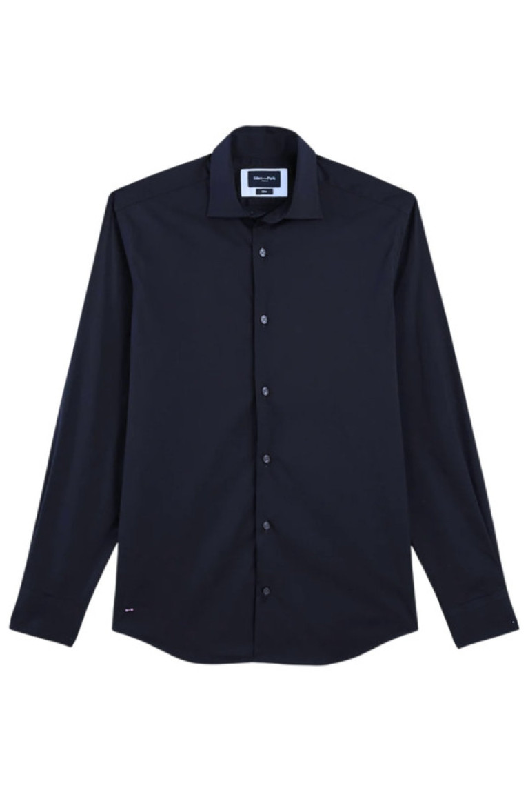 Chemise slim en popeline stretch Eden Park Eden park