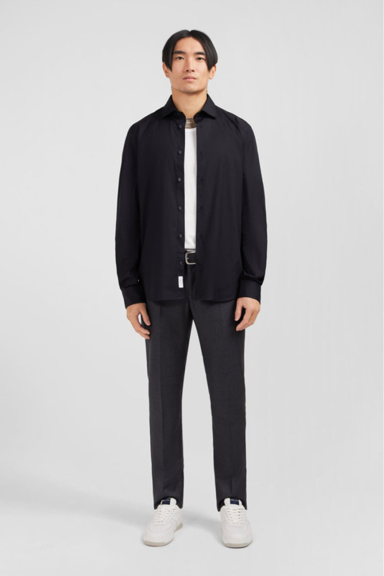 Chemise slim en popeline stretch Eden Park Eden park