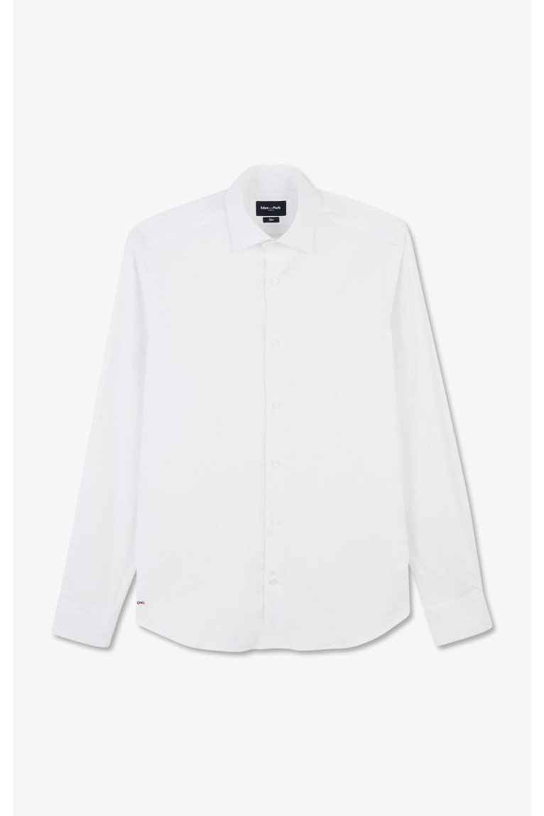 Chemise slim en popeline stretch Eden Park Eden park