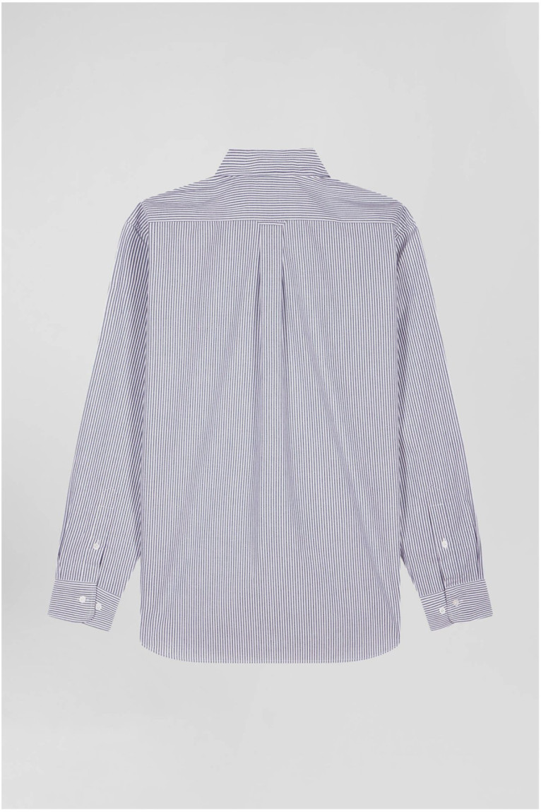 Chemise coton jacquard à rayures Eden park