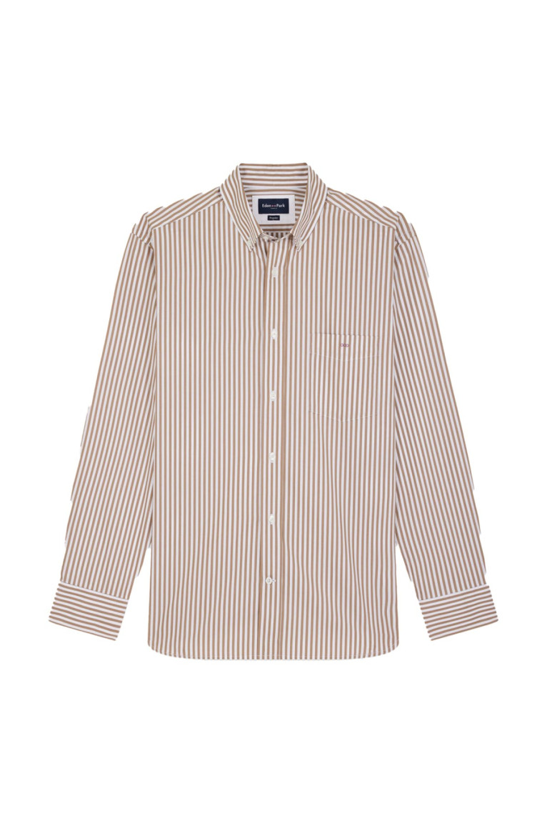 Chemise ML popeline rayée Eden park