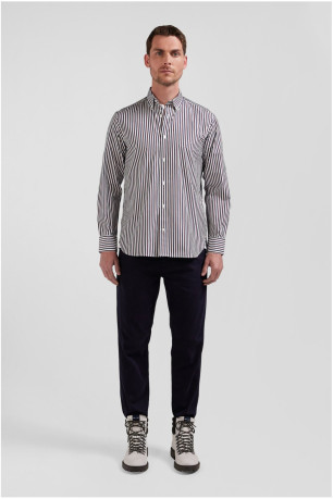 Chemise ML popeline rayée Eden park