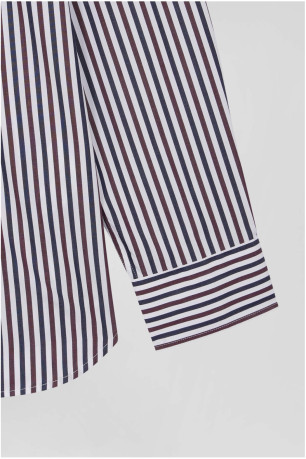 Chemise ML popeline rayée Eden park