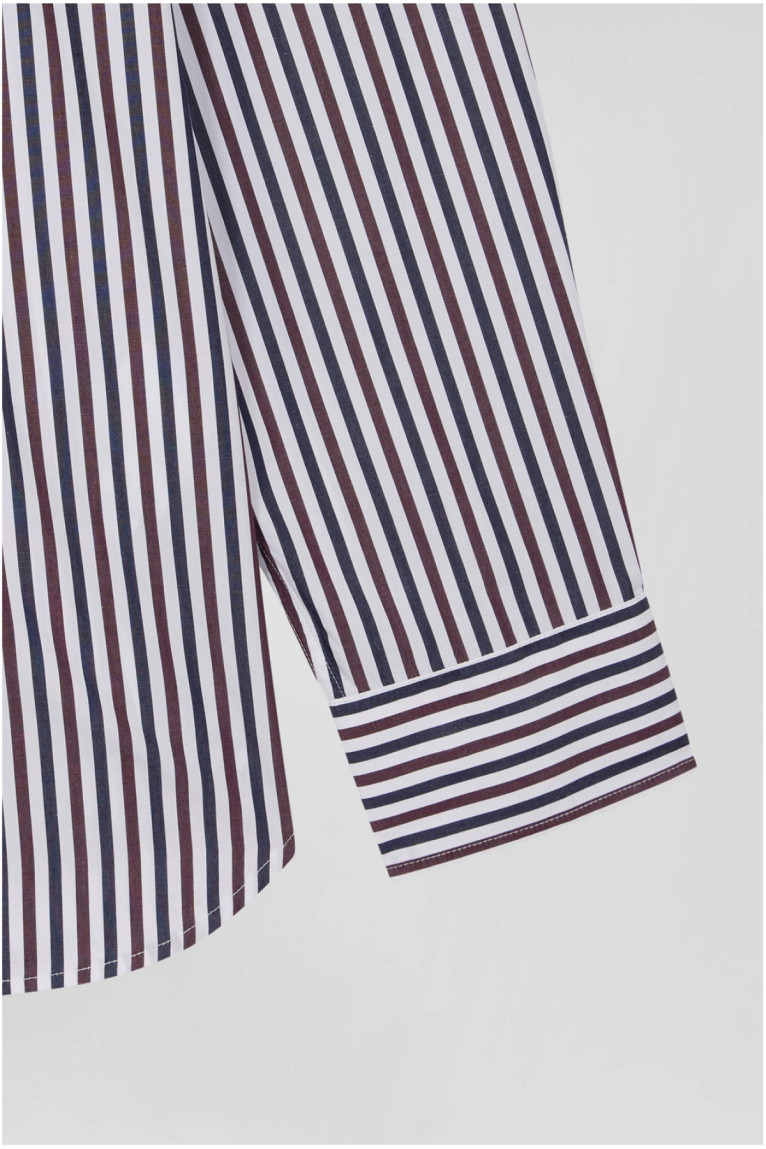 Chemise ML popeline rayée Eden park