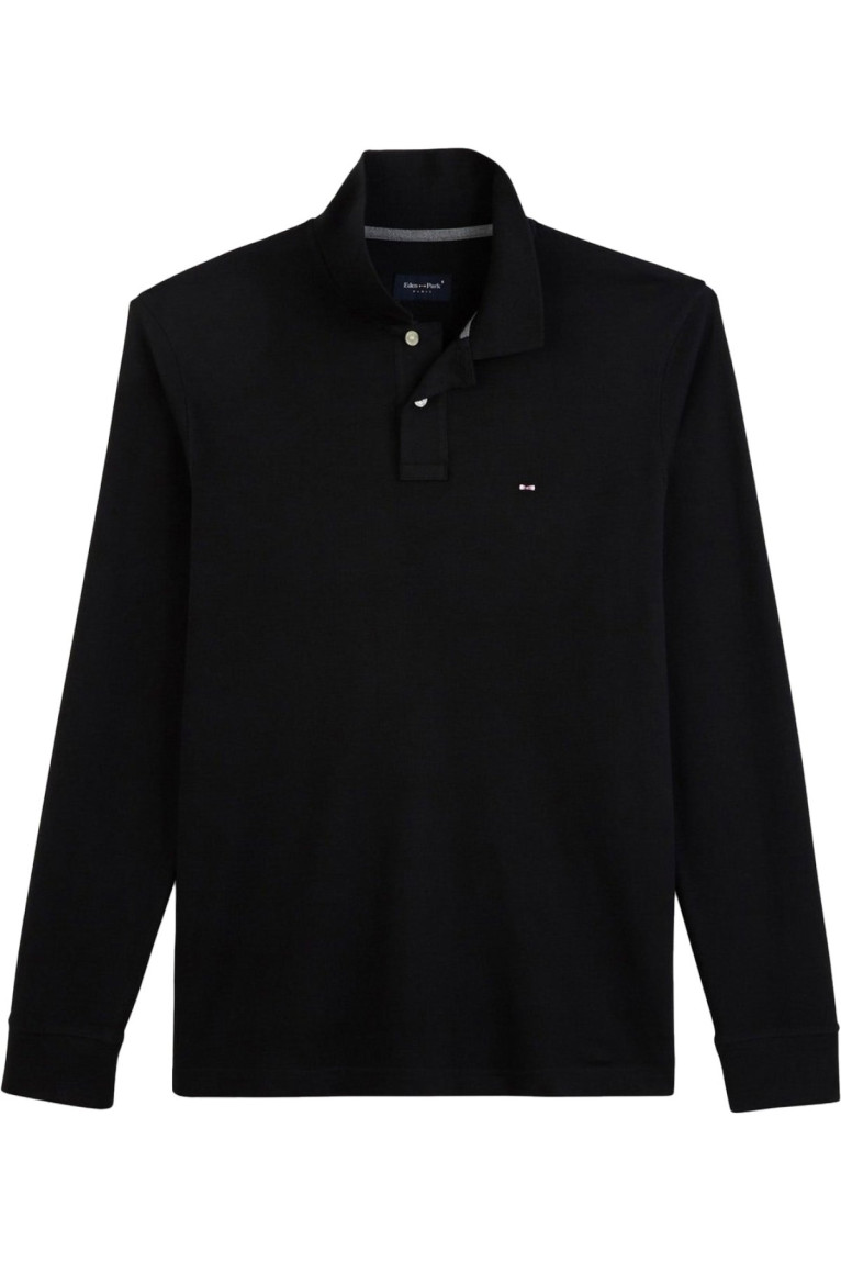 Polo en coton avec éléments contrastés Eden park