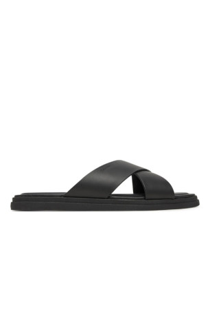 Claquette chic cuir Calvin klein