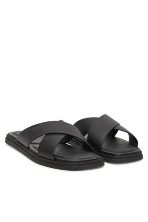 Claquette chic cuir Calvin klein
