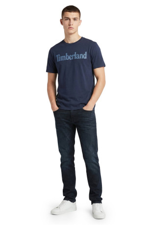 T-shirt à manches courtes bleu Timberland