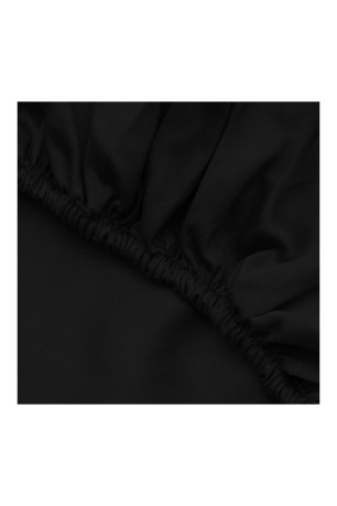 Drap housse double en satin 140 x 190+30 cm Cotton box