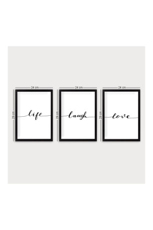 Tableau décoratif encadré (3 pièces) Wallity