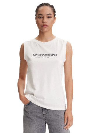 Débardeur coton stretch logo Emporio armani