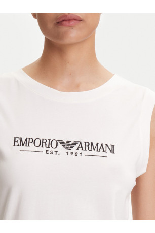 Débardeur coton stretch logo Emporio armani