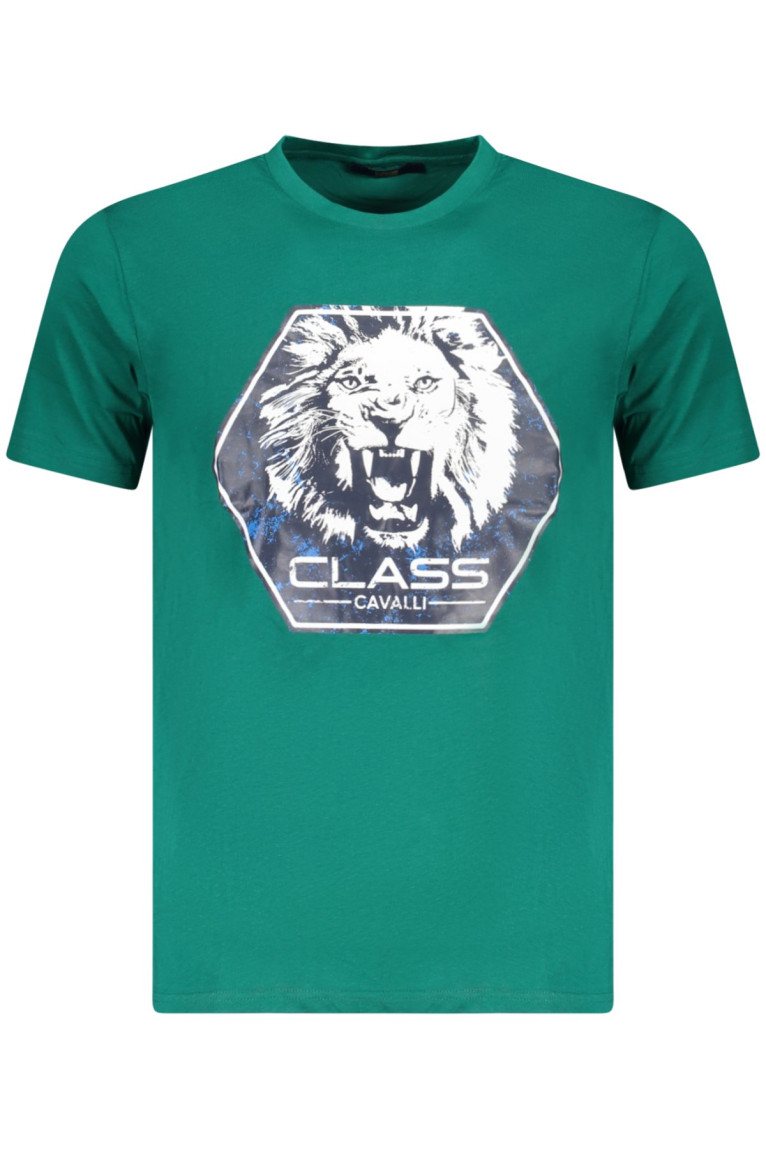 T-shirt manches courtes vert Cavalli Class