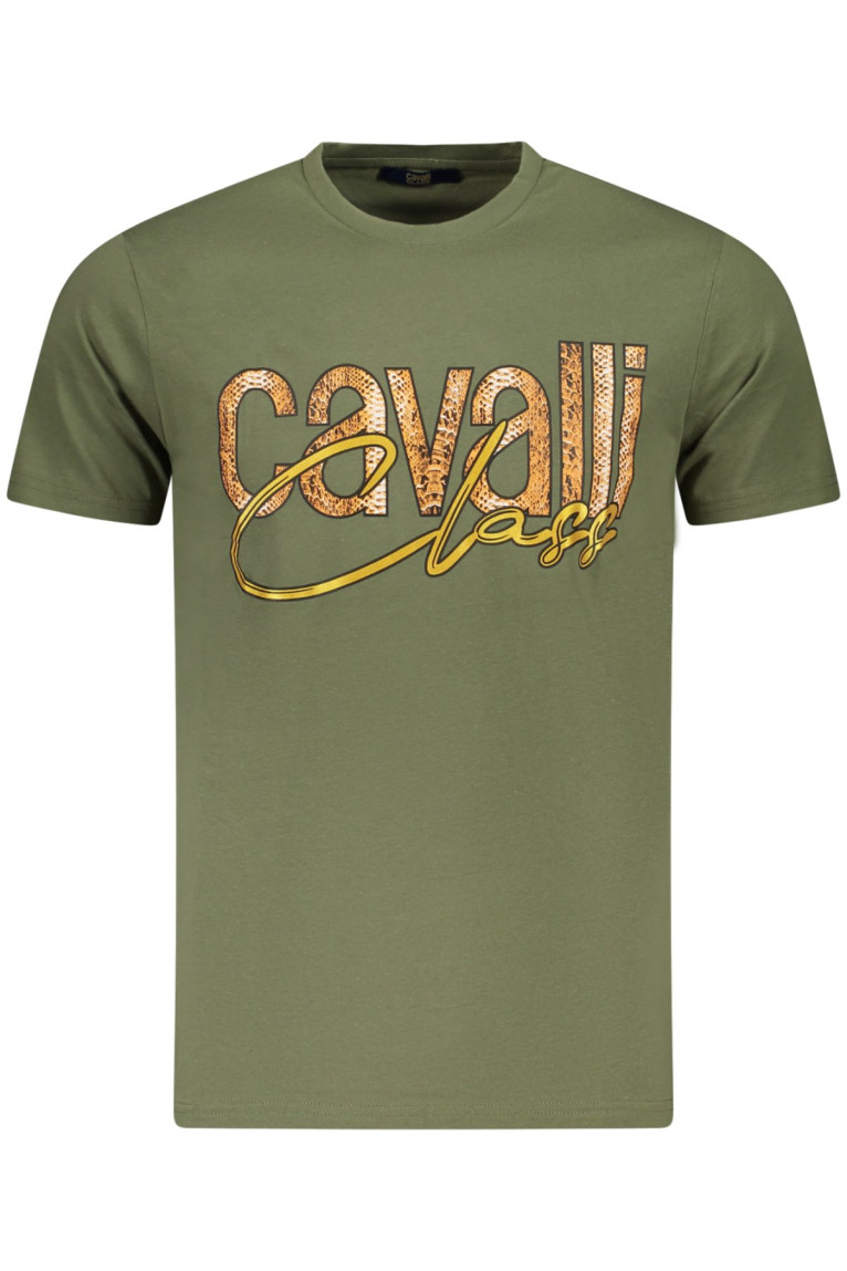 T-shirt manches courtes vert Cavalli Class